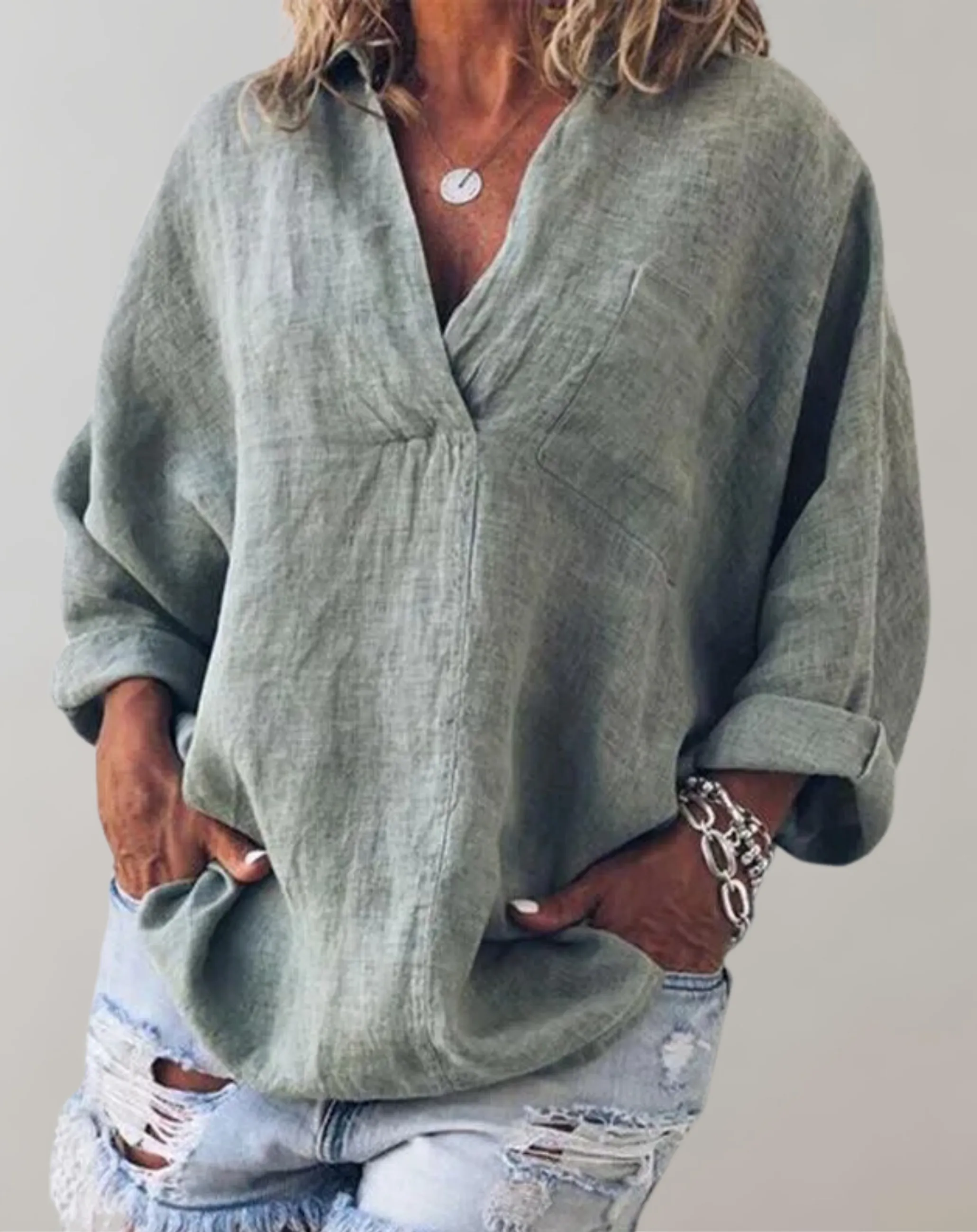 BB - Tunics Deep V Neck Shirts
