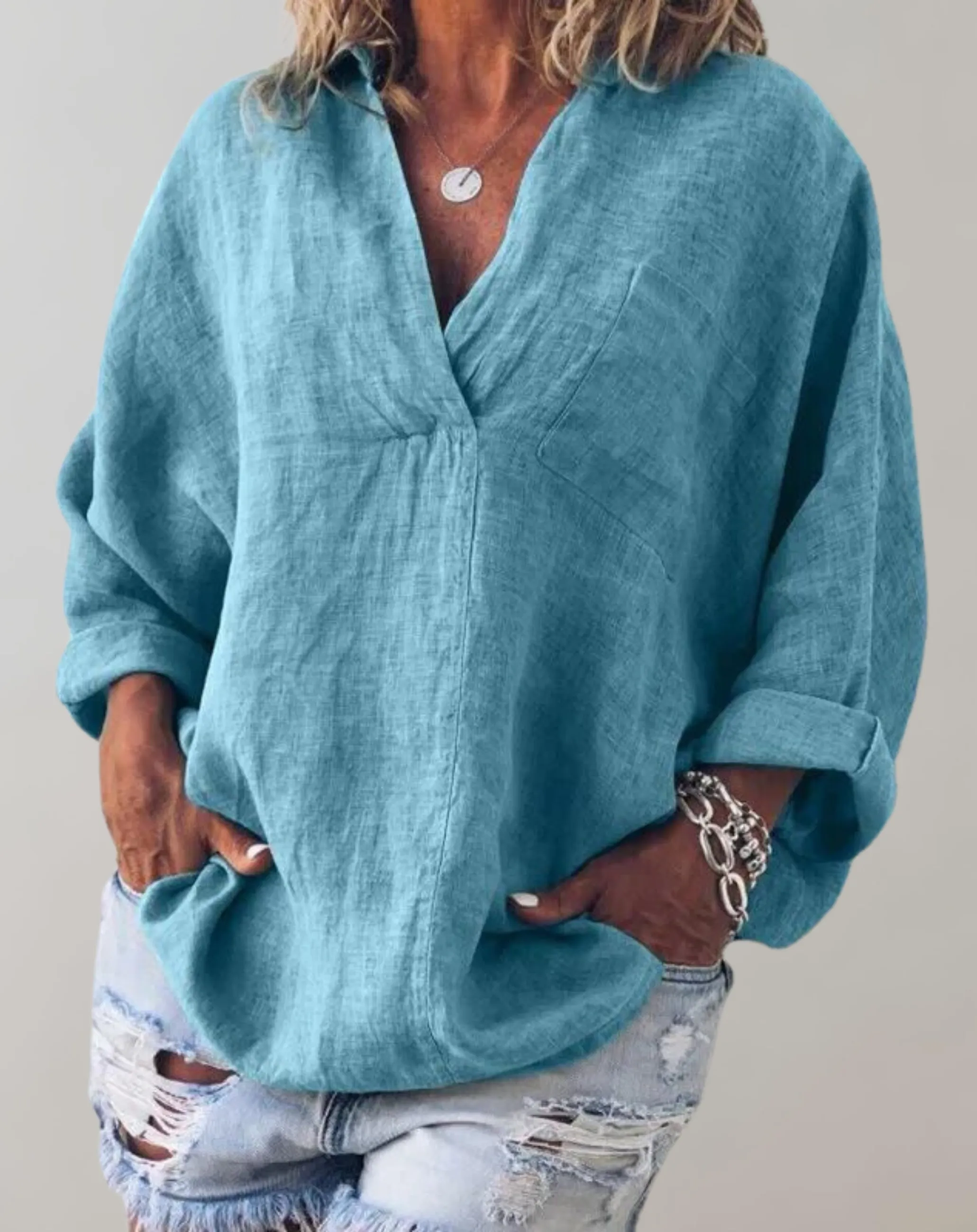 BB - Tunics Deep V Neck Shirts
