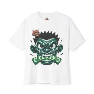 Beesmoove angry studio money talks Oversized Boxy Tee