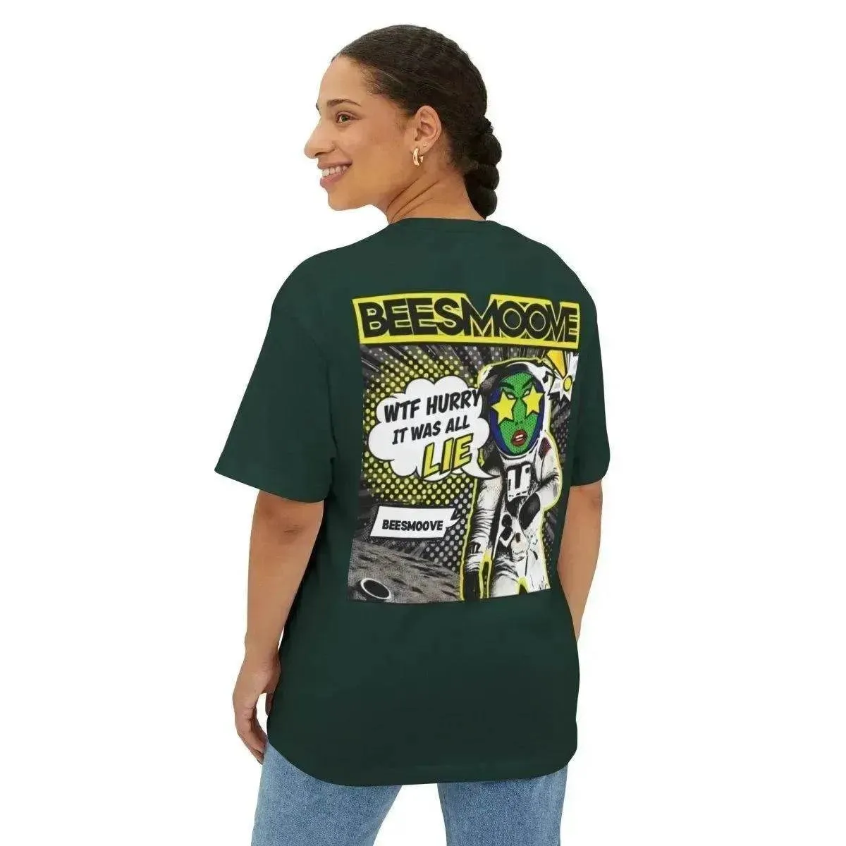Beesmoove W.T.F it was a lie  Oversized Boxy Tee
