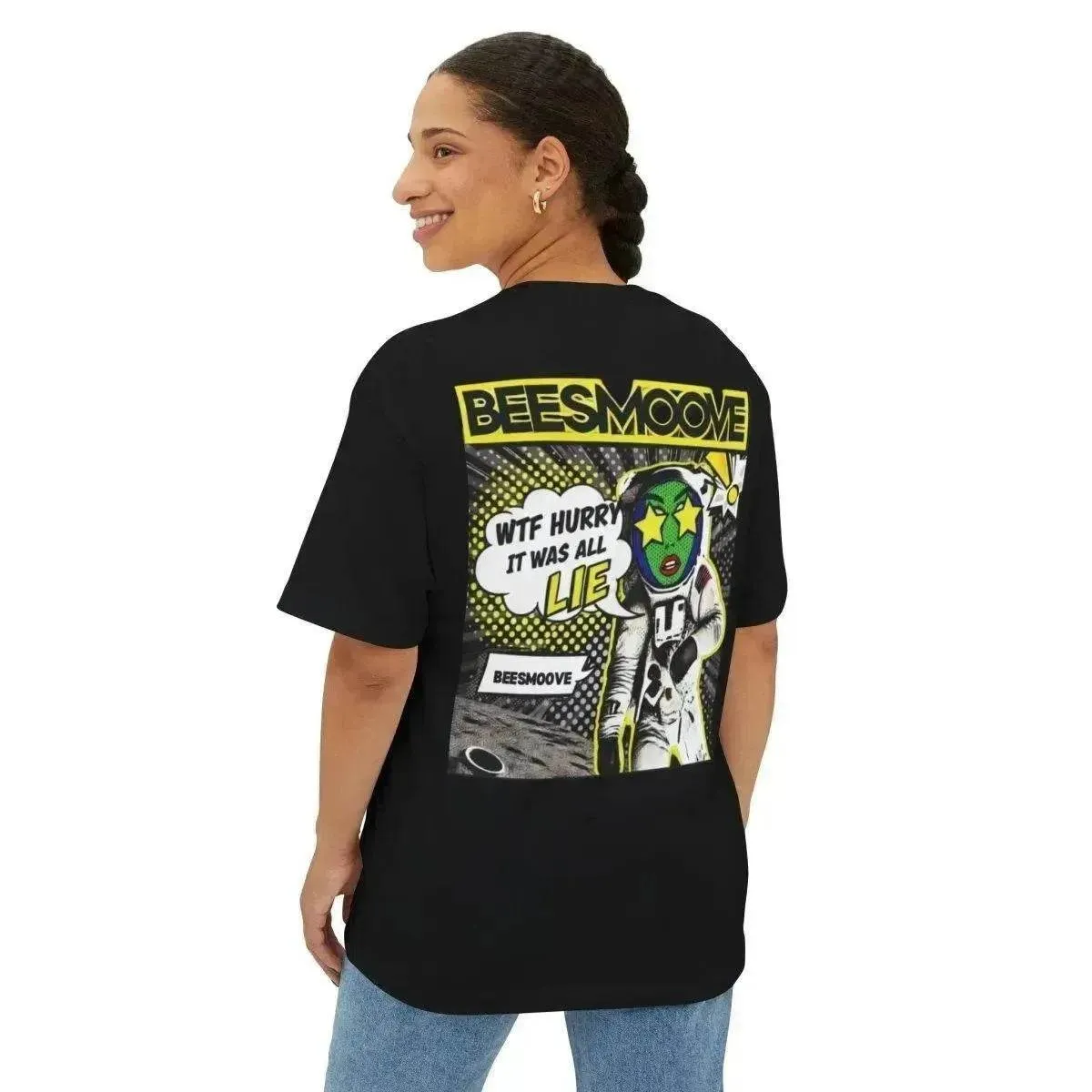 Beesmoove W.T.F it was a lie  Oversized Boxy Tee