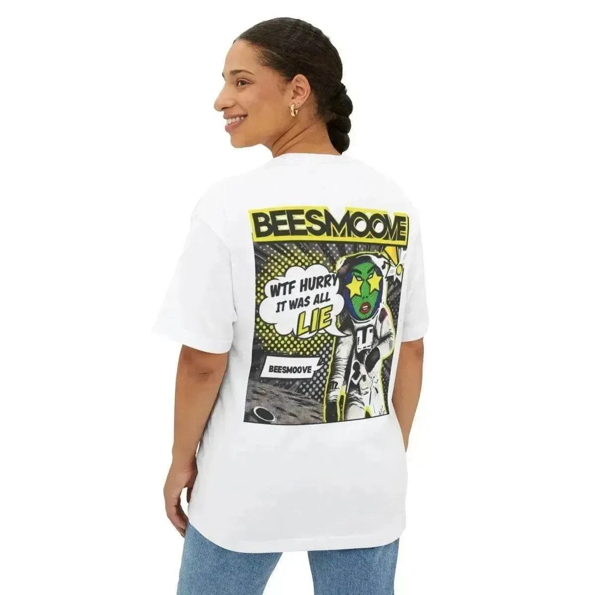 Beesmoove W.T.F it was a lie  Oversized Boxy Tee