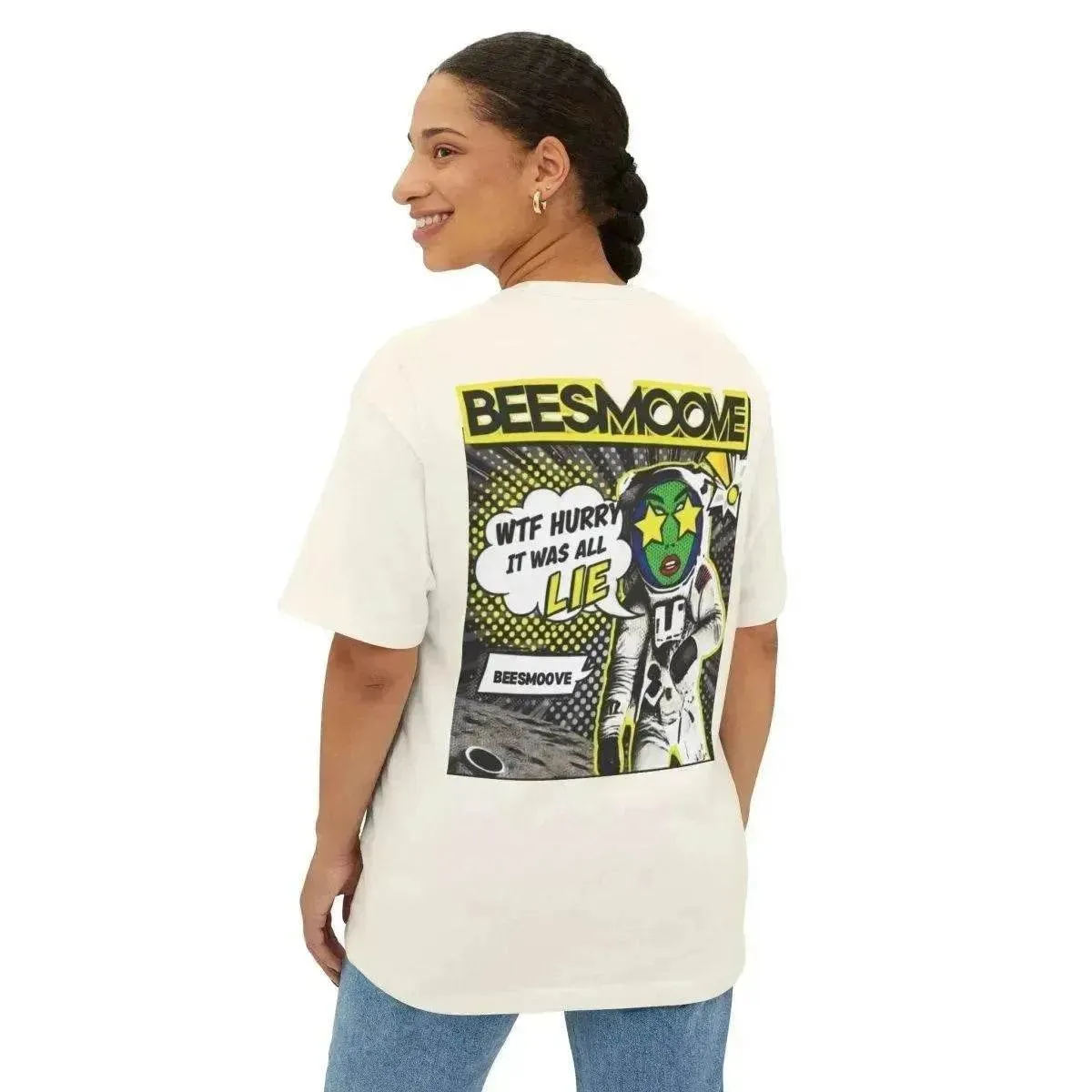 Beesmoove W.T.F it was a lie  Oversized Boxy Tee