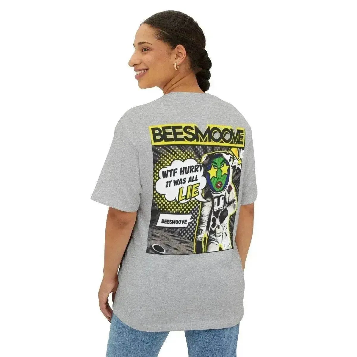 Beesmoove W.T.F it was a lie  Oversized Boxy Tee