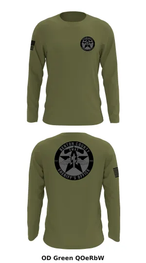 Benton County Sheriff’s SWAT Store 1 Core Men's LS Performance Tee - QOeRbW
