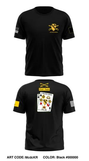 Black Jack Armored Brigade Combat Team 2/1CD Store 1 Core Men's SS Performance Tee - McdcKR
