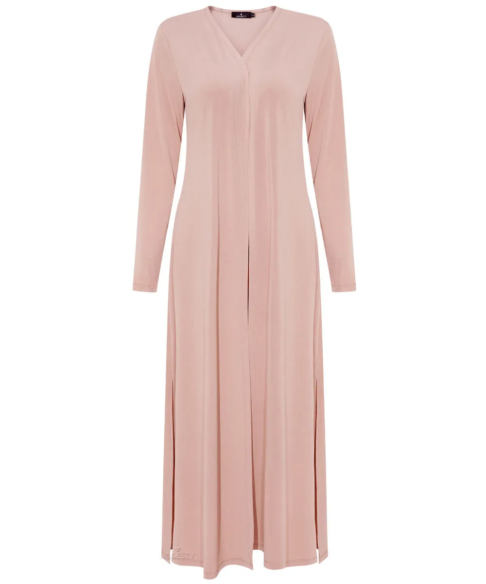 Blush A-Line Long Sleeve Jersey Cardigan