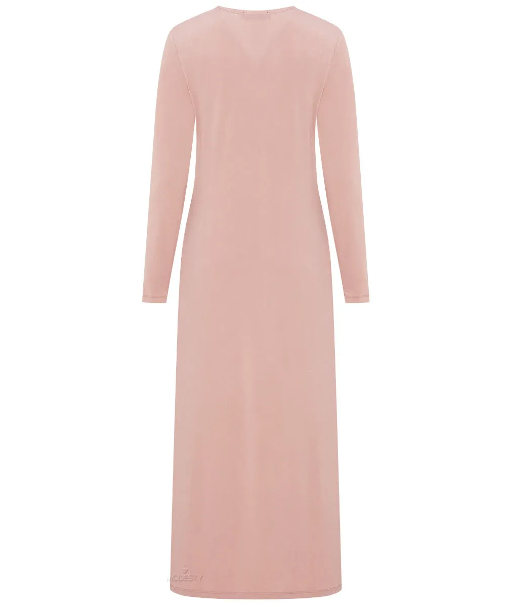 Blush A-Line Long Sleeve Jersey Cardigan