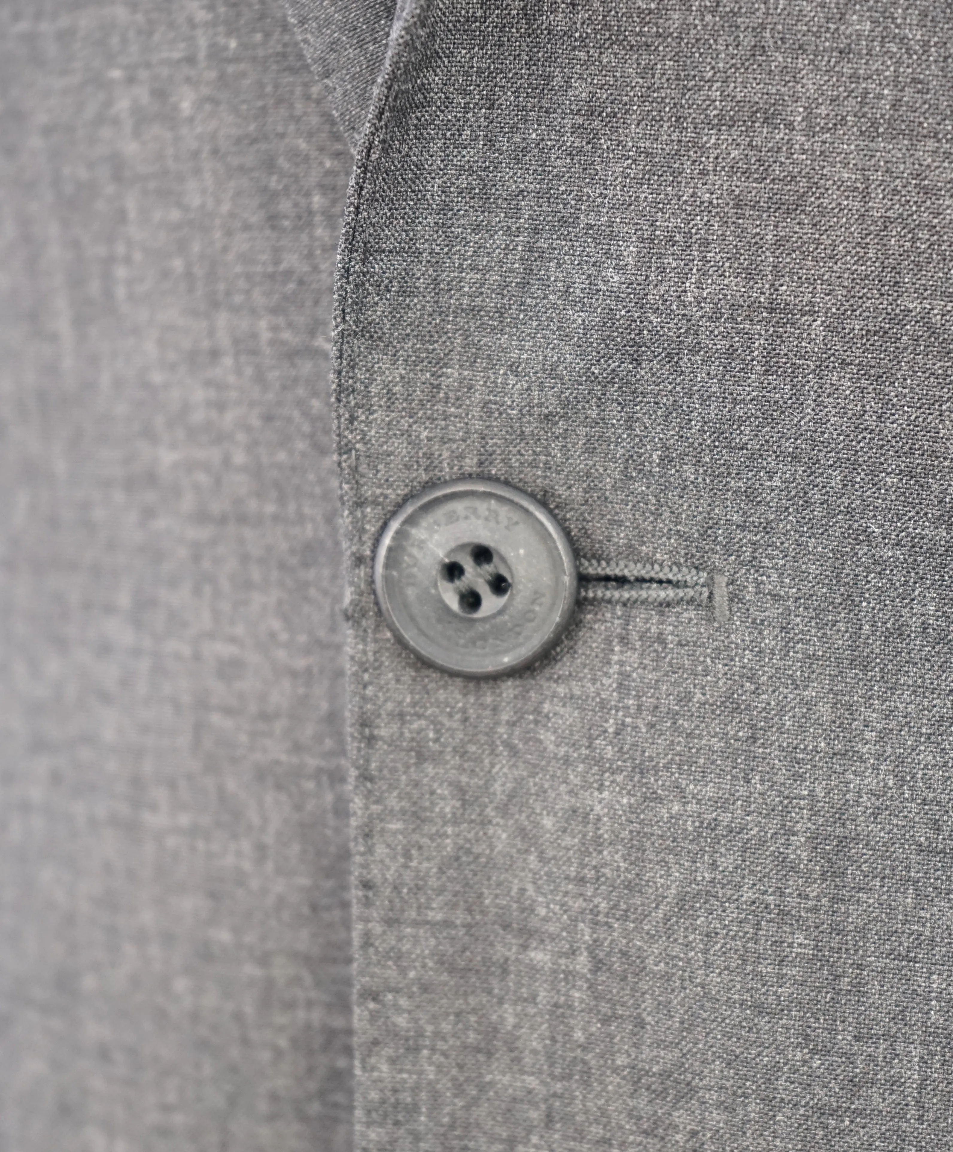 BURBERRY LONDON - Made In Italy Wool Gray "MILLBANK" LOGO Suit - 40R
