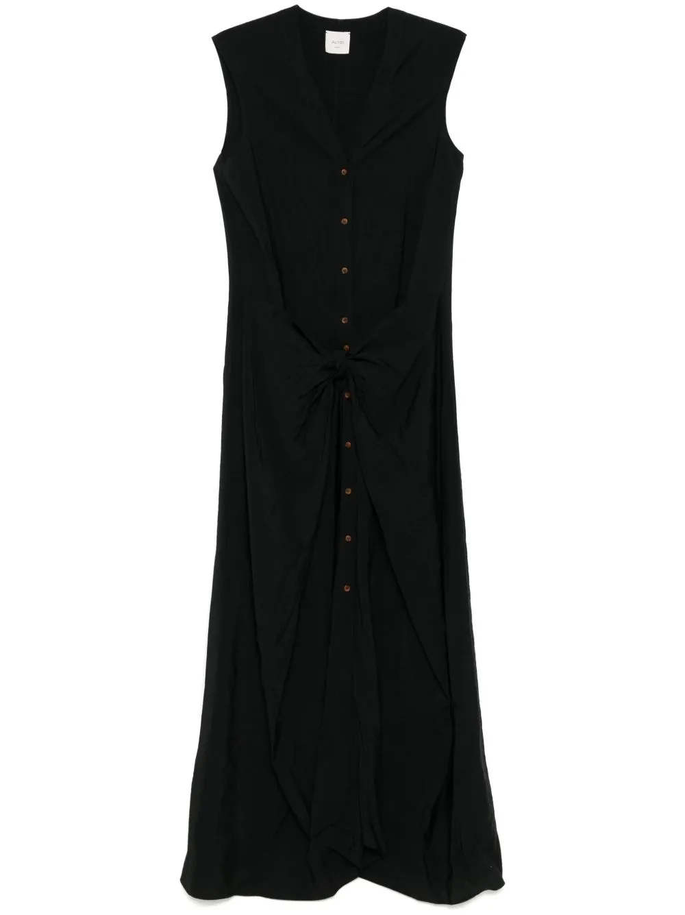 Buttoned long dress