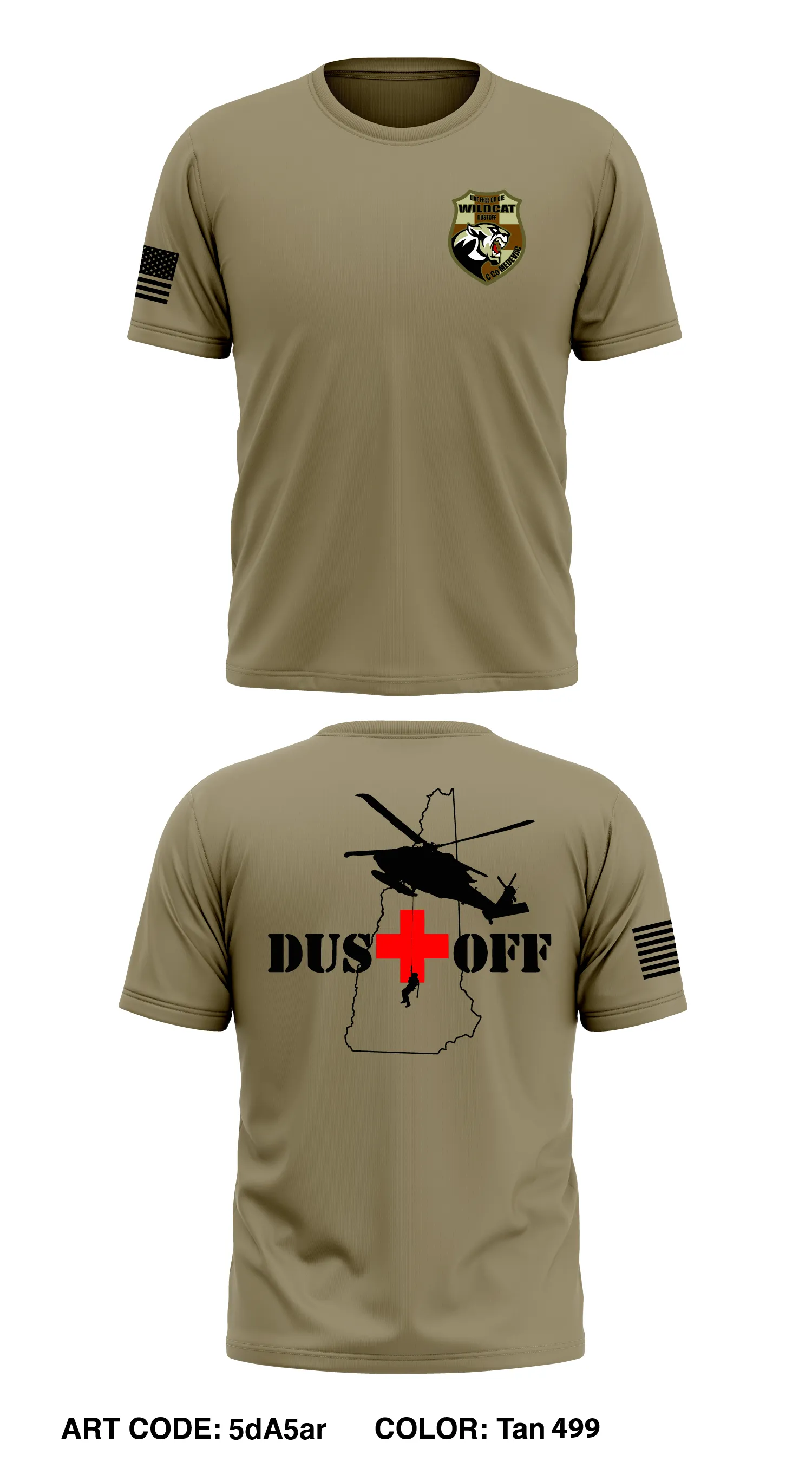C Co, 3-238th AVN REGT MEDEVAC Core Men's SS Performance Tee - 5dA5ar