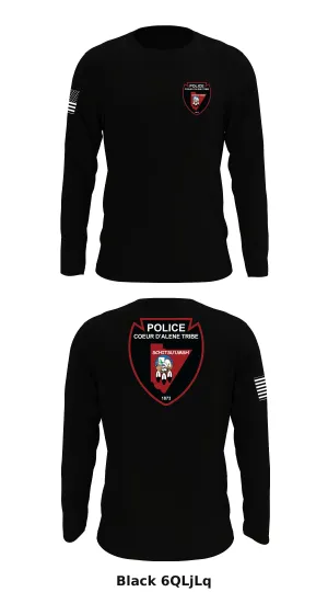 CDA Tribal Police  Store 1 Core Men's LS Performance Tee - 6QLjLq