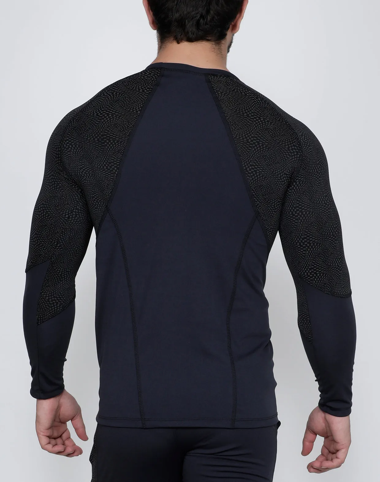 Charcoal Micro-Dotted Full Sleeve Compression