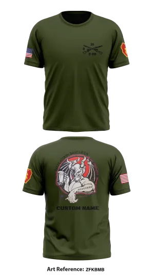 Charlie Company, 3-21 Infantry Store 1 Core Men's SS Performance Tee - ZFkbMb
