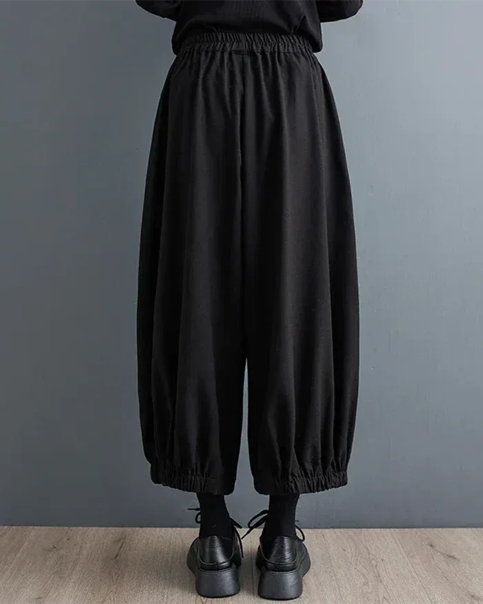 Chic Japanese Wide Leg Pants