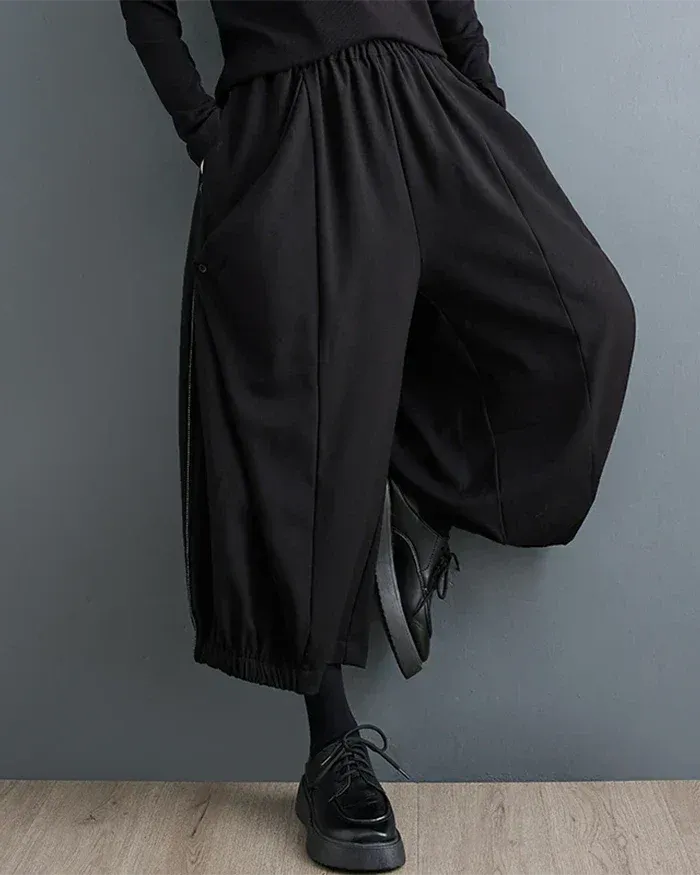 Chic Japanese Wide Leg Pants