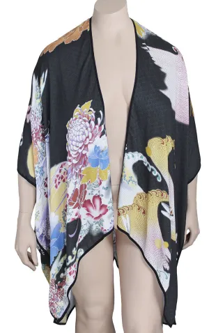 Citron Viscose Printed Cardigan