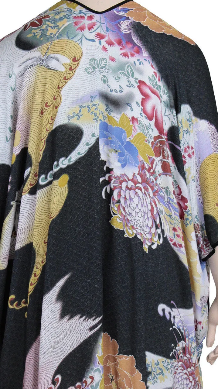 Citron Viscose Printed Cardigan