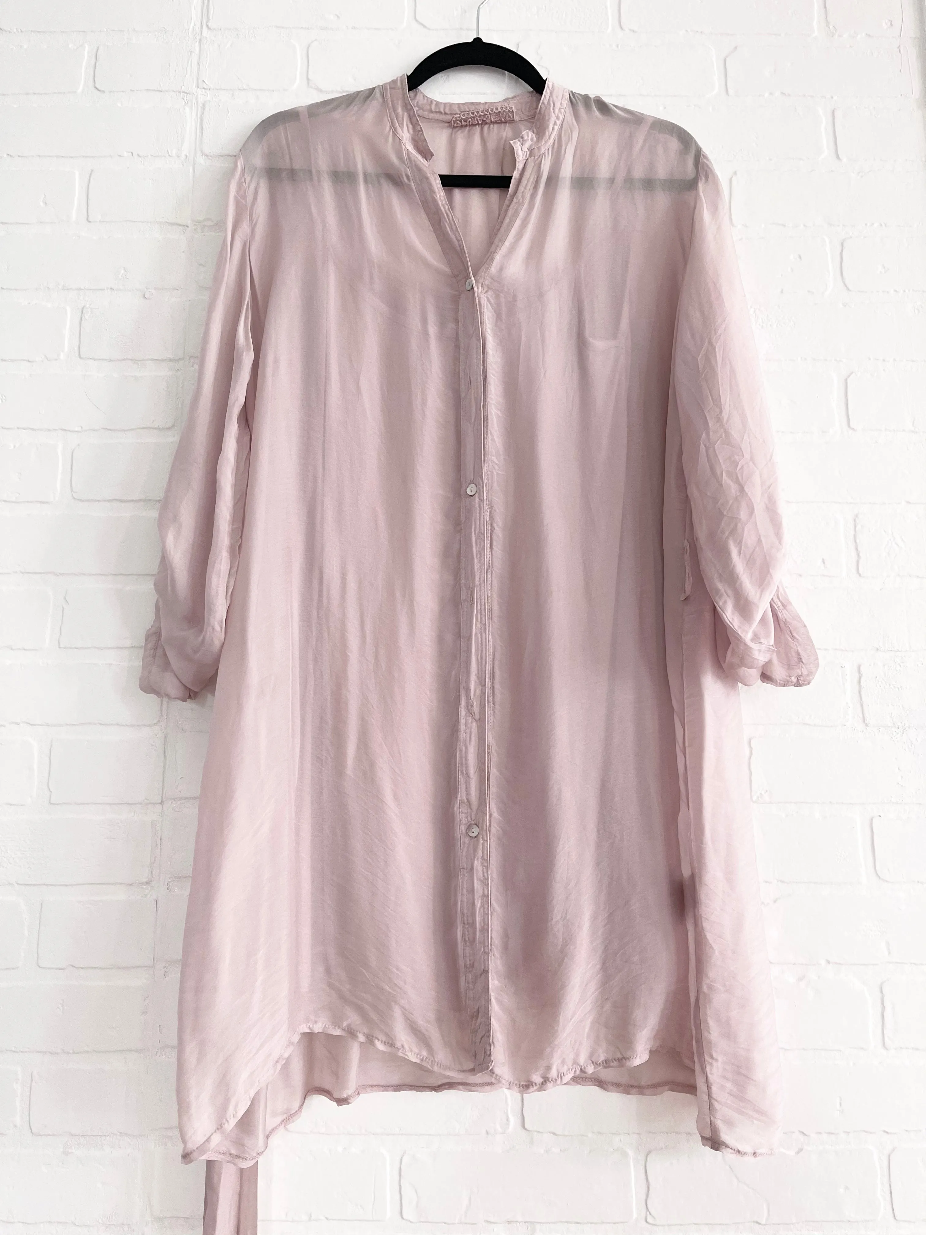 Classic Long Silk Shirt