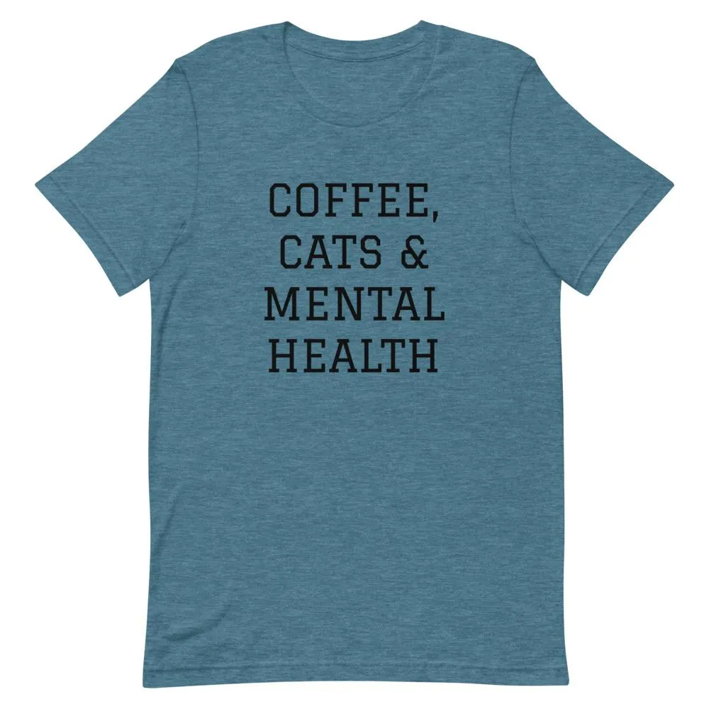 Coffee, Cats & Mental Health T-Shirt