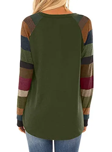 Color Block Flowy Tunic Shirt