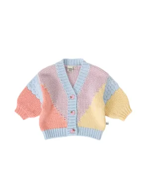 COLOUR BLOCK KNIT CARDIGAN | Goldie   Ace