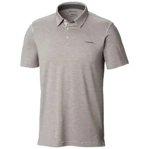 Columbia Men Grey Tech Trail Polo T-Shirt