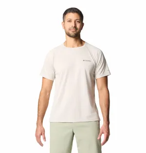 Columbia Mens Beige Omni-Shade Alpine Chill Pro Short Sleeve Crew Tshirt