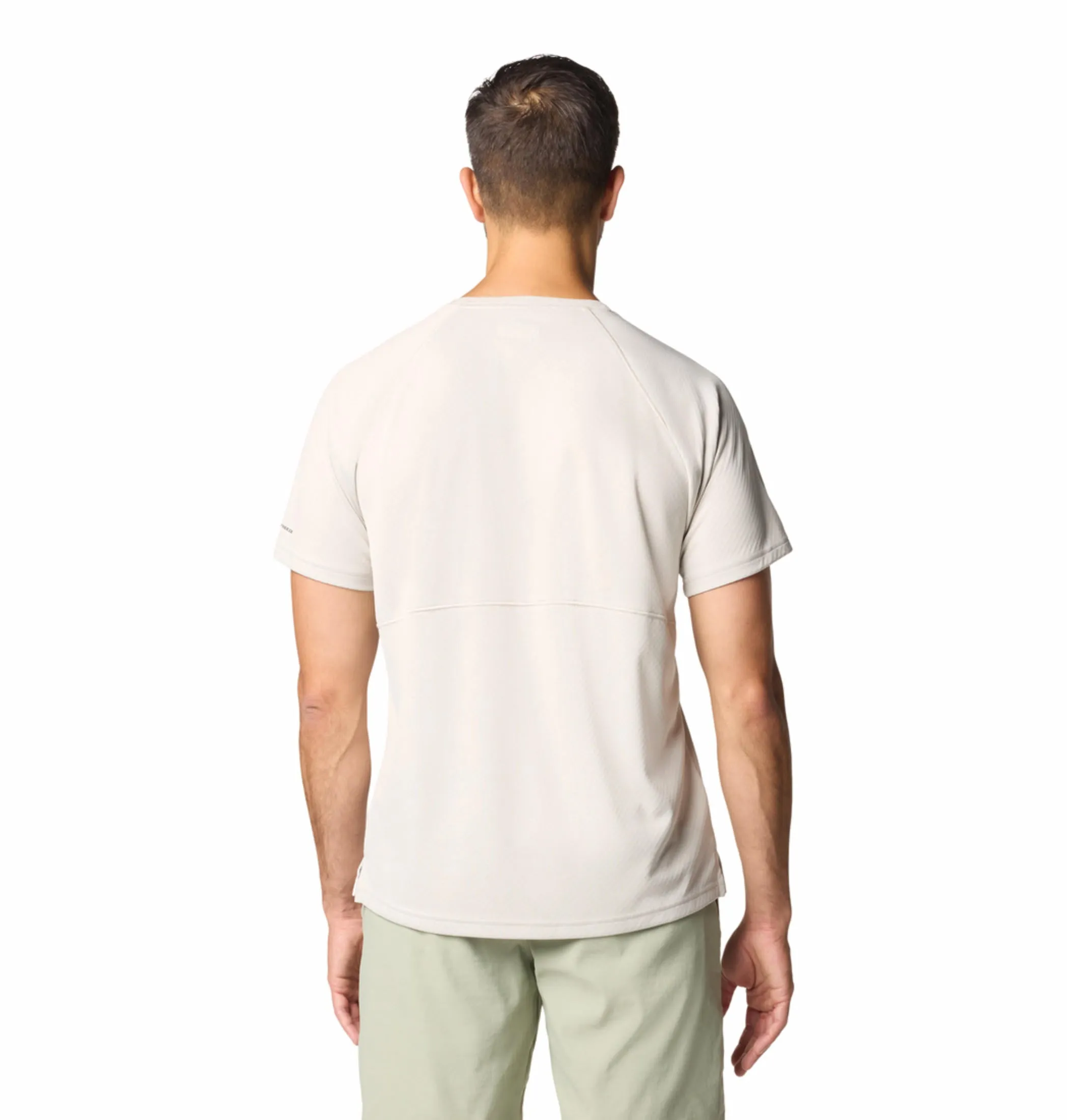 Columbia Mens Beige Omni-Shade Alpine Chill Pro Short Sleeve Crew Tshirt