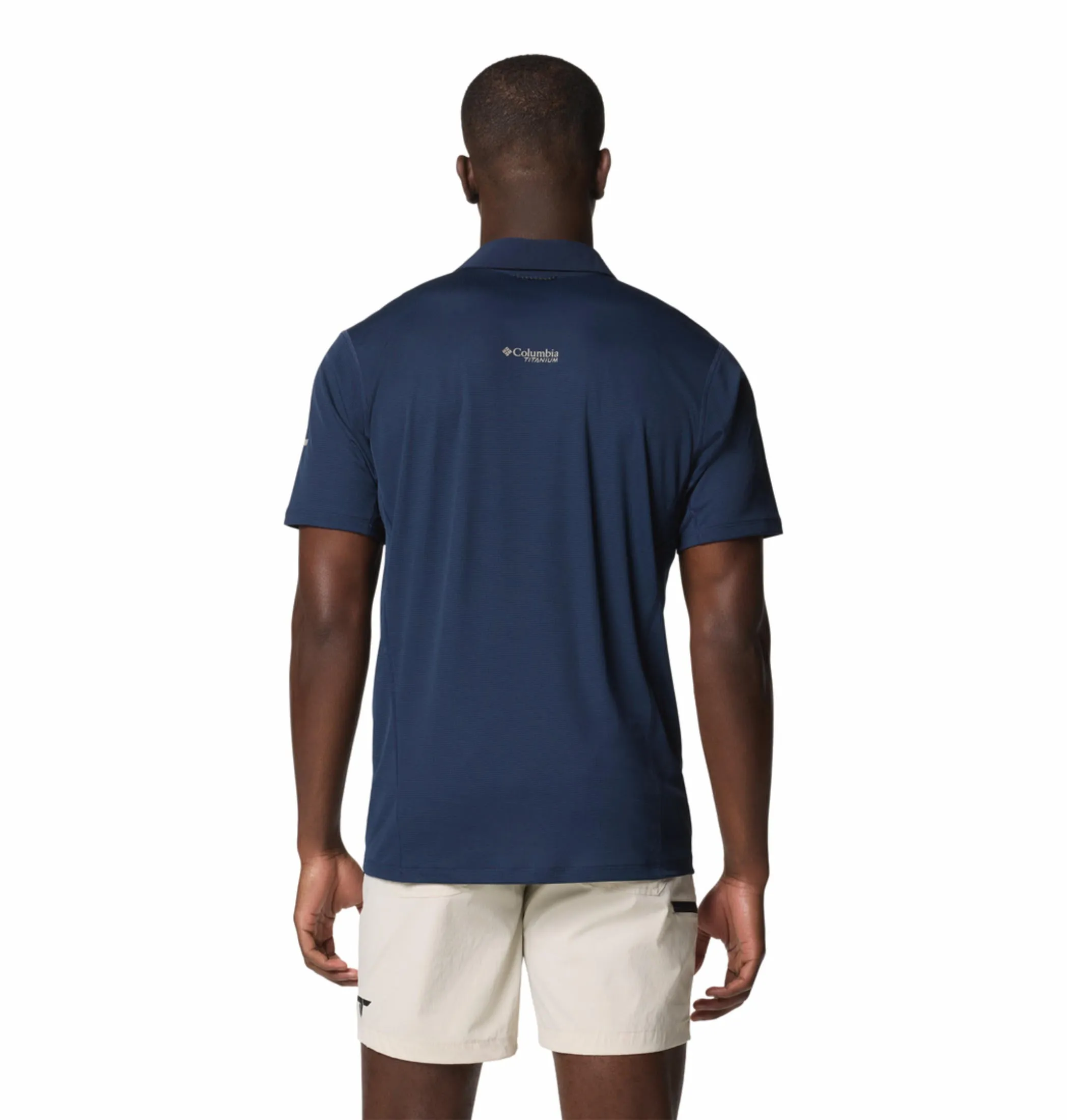 Columbia Mens Navy Blue Omni-Wick Cirque River Pro Polo Tshirt