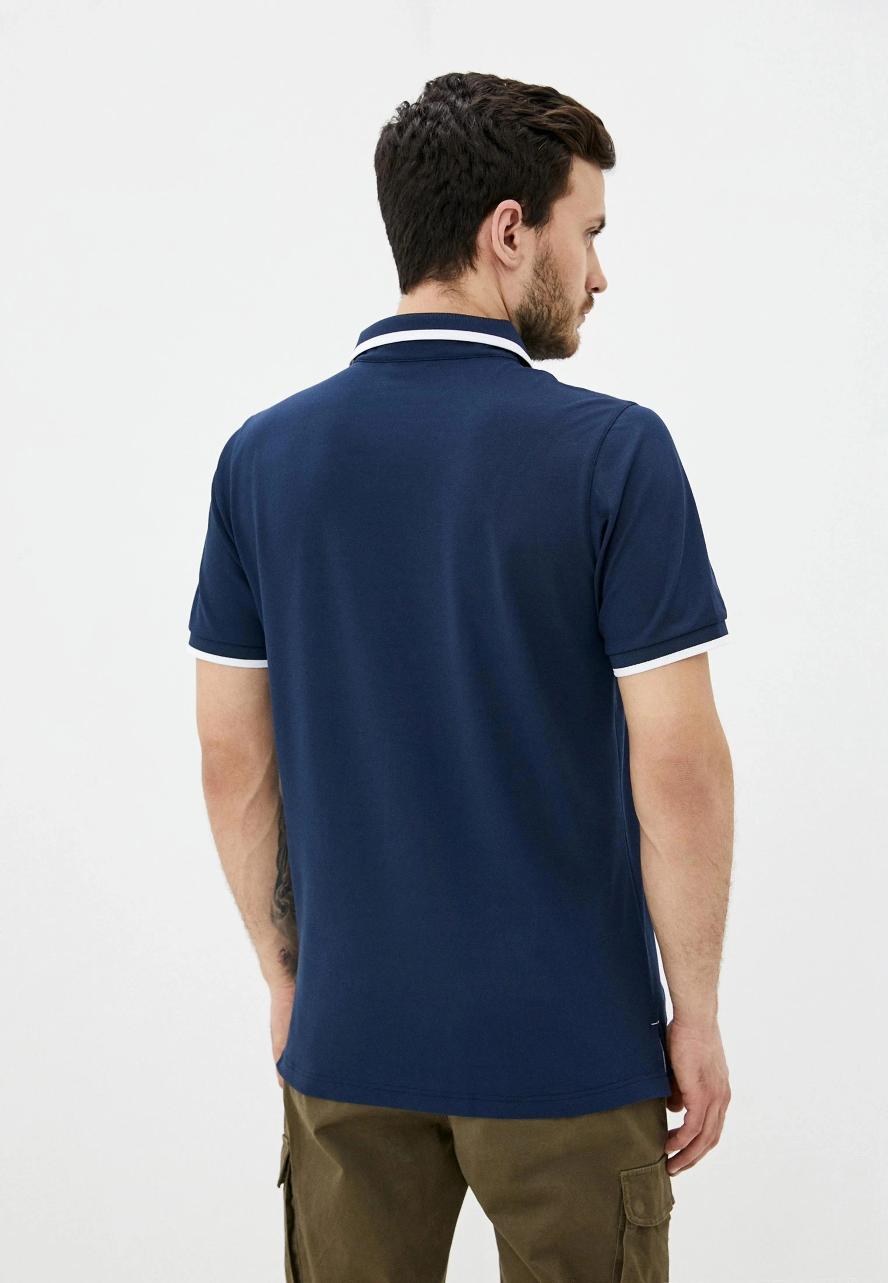 Columbia Mens Navy Blue Omni-Wick Cove Dome Butte Solid Pique Polo Tshirt