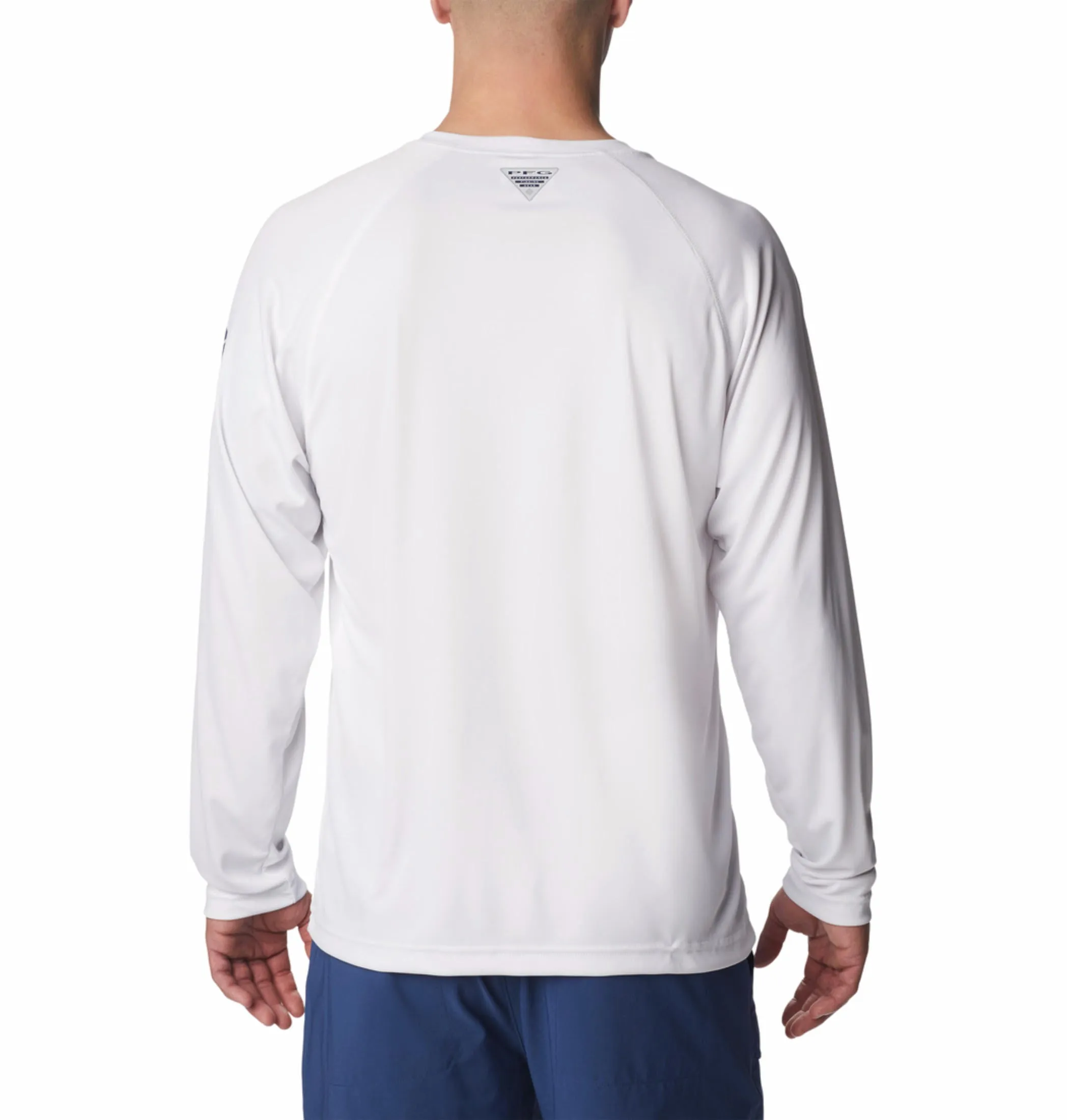 Columbia Mens White Omni-Shade Broad Spectrum Terminal Tackle Long Sleeve Shirt Tshirt
