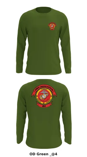 Combat Logistics Battalion 451 Store 1 Core Men's LS Performance Tee - _@4