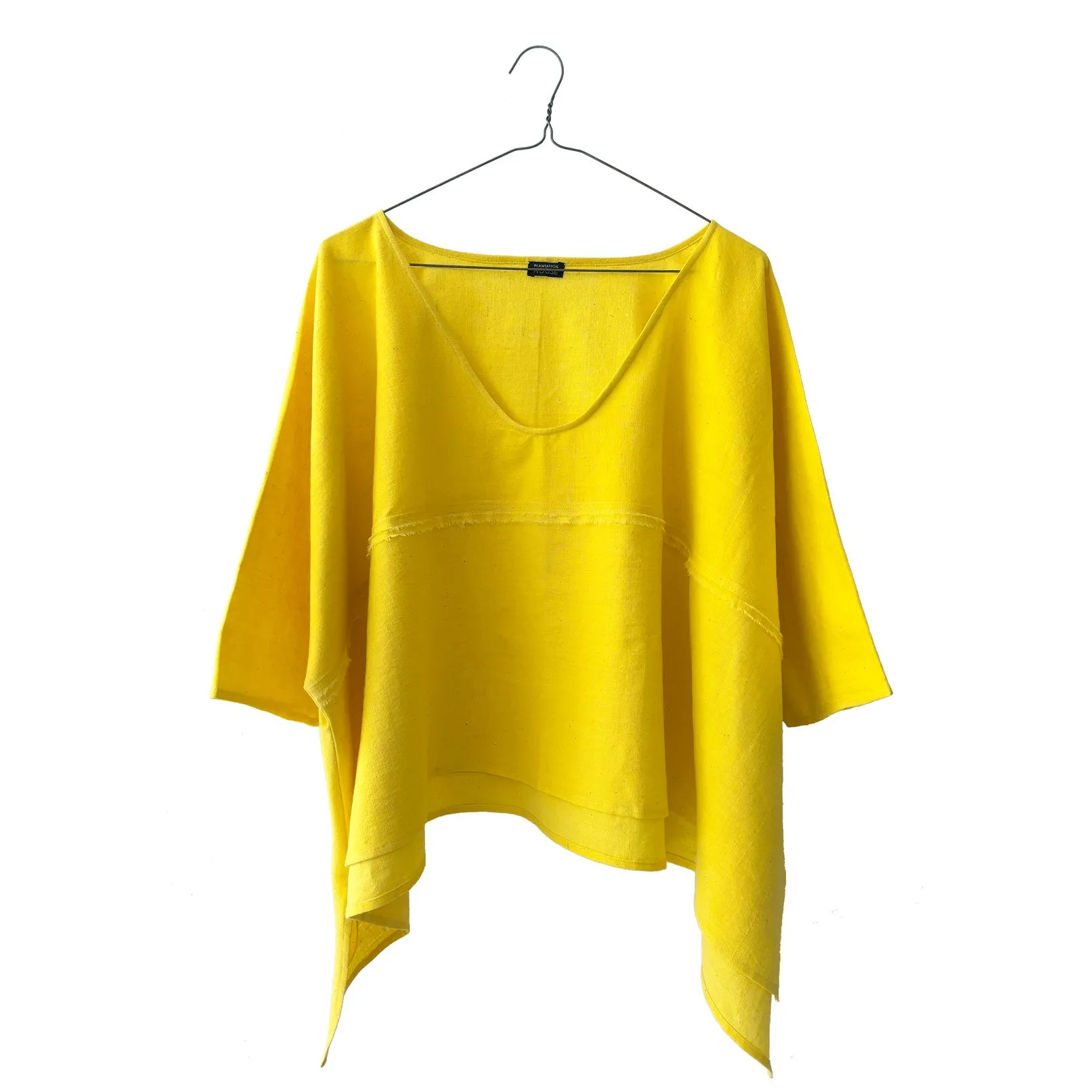 Cotton Cropped Wide Tunic