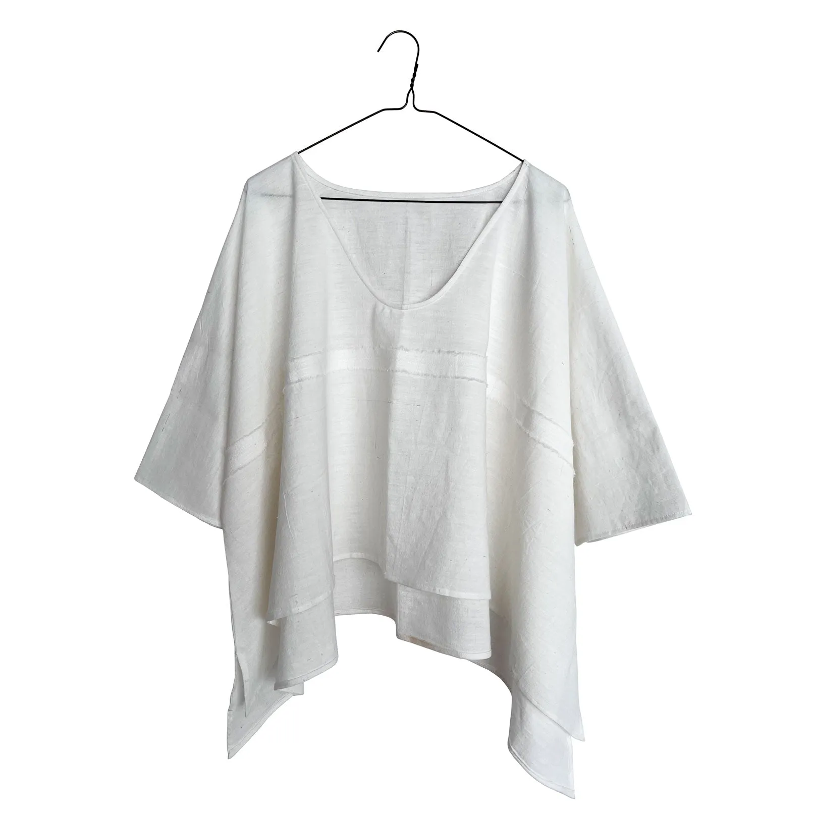 Cotton Cropped Wide Tunic