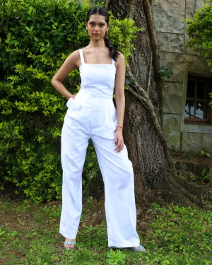 Cotton Wide Leg Jumpsuit
