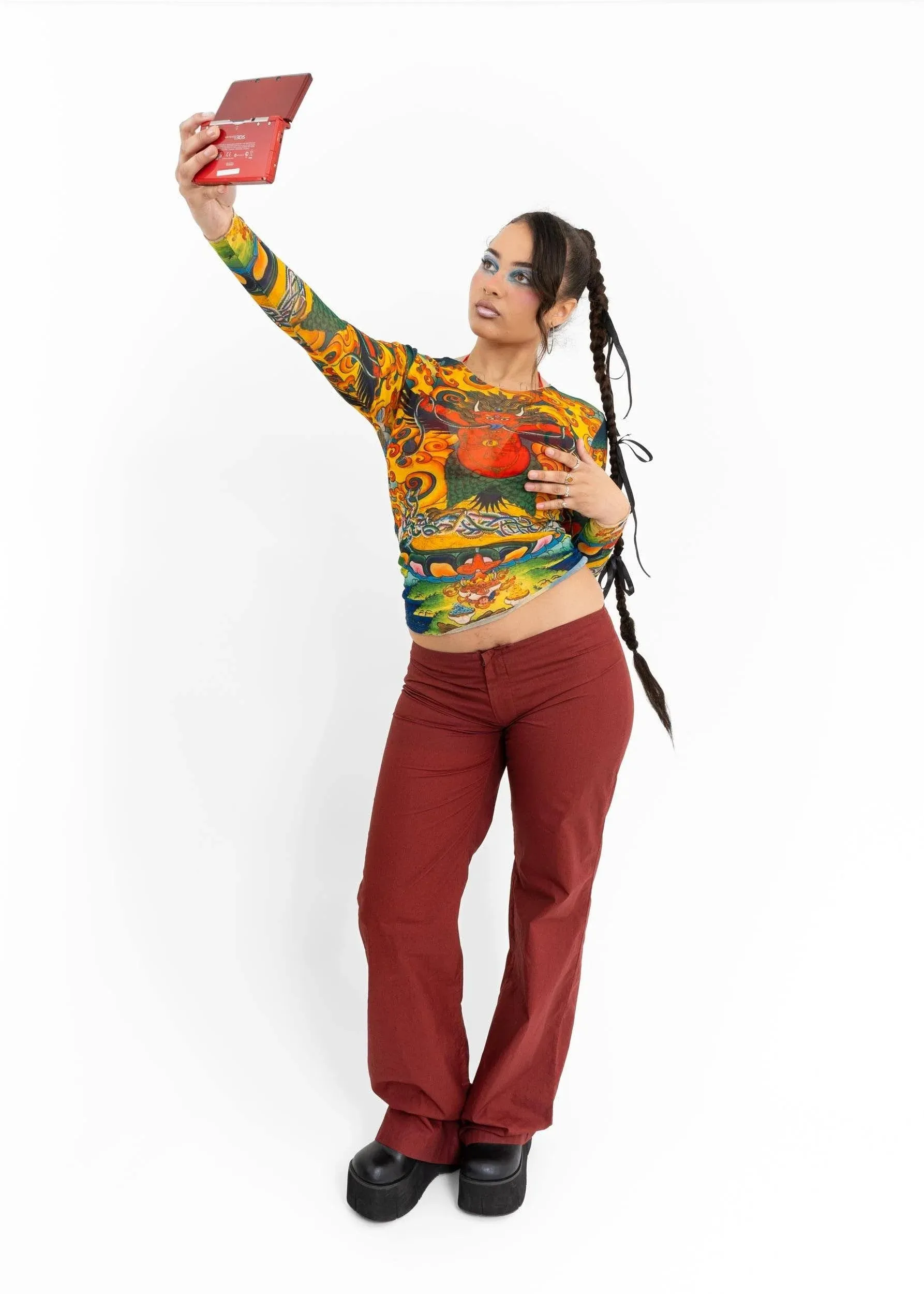 Cotton wide leg pants