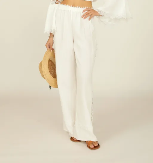 Crochet Wide Leg Pant