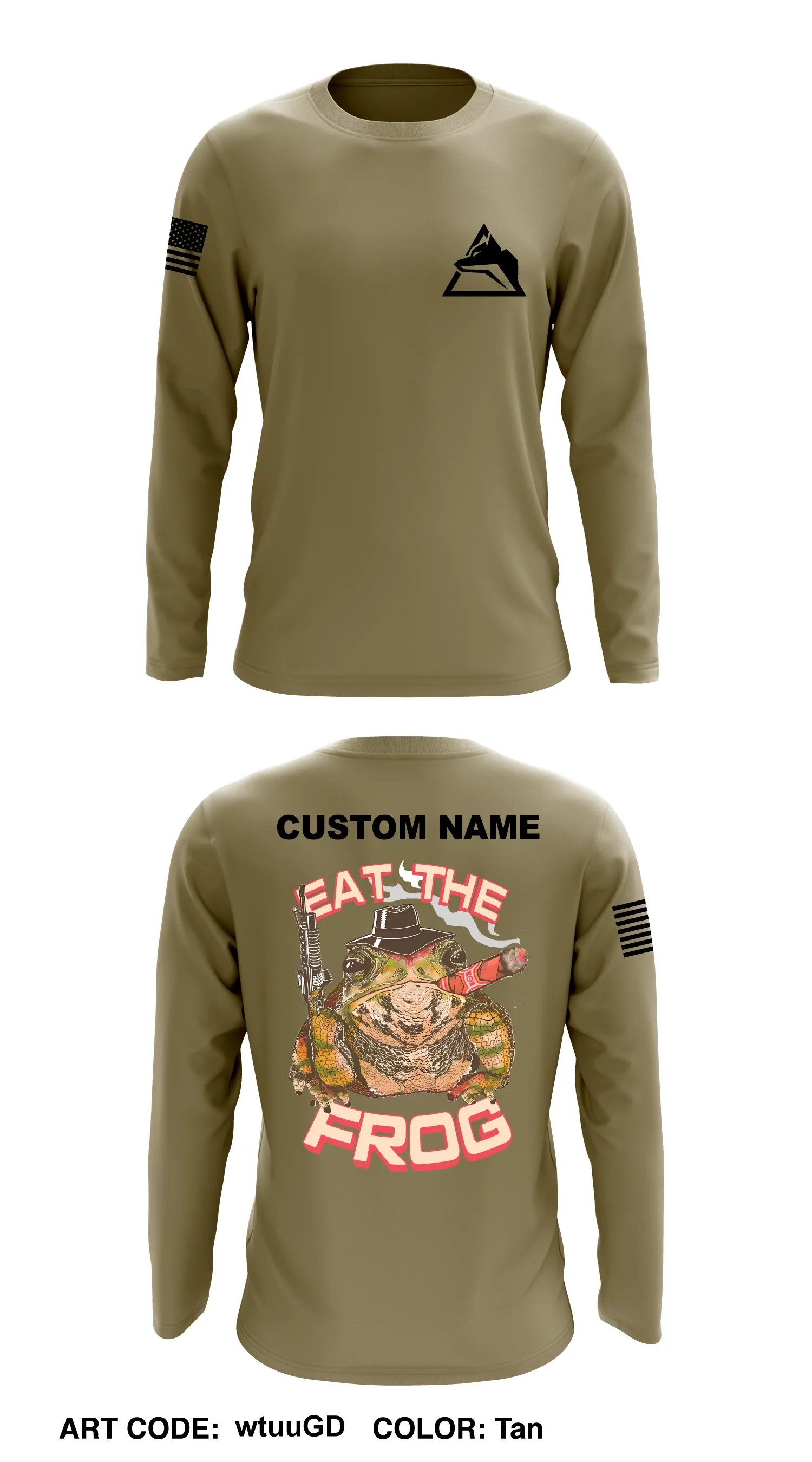 Custom - B CO, 3-67AR  Core Men's LS Performance Tee - wtuuGD