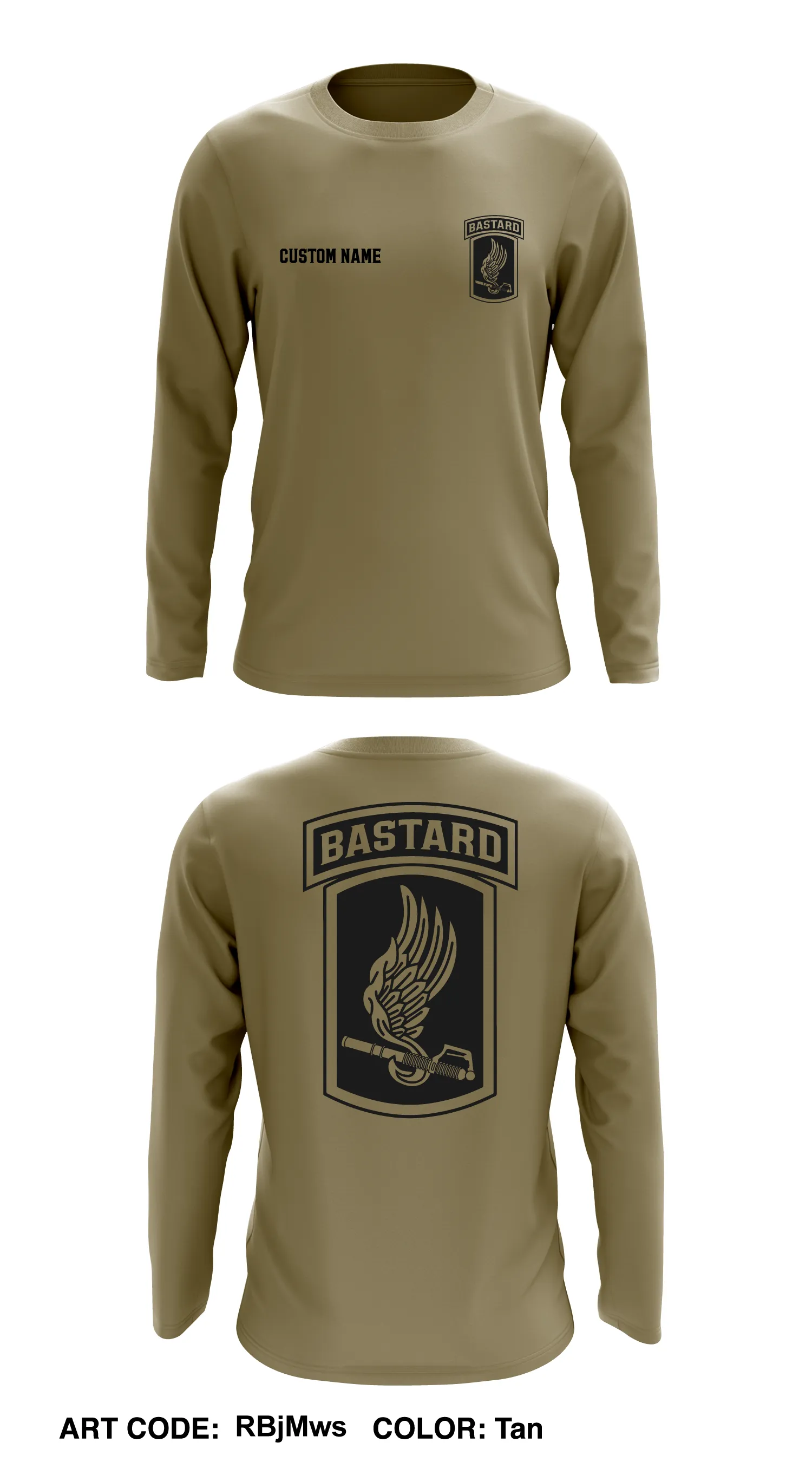 CUSTOM Mod Co, 1-503 Core Men's LS Performance Tee - RBjMws