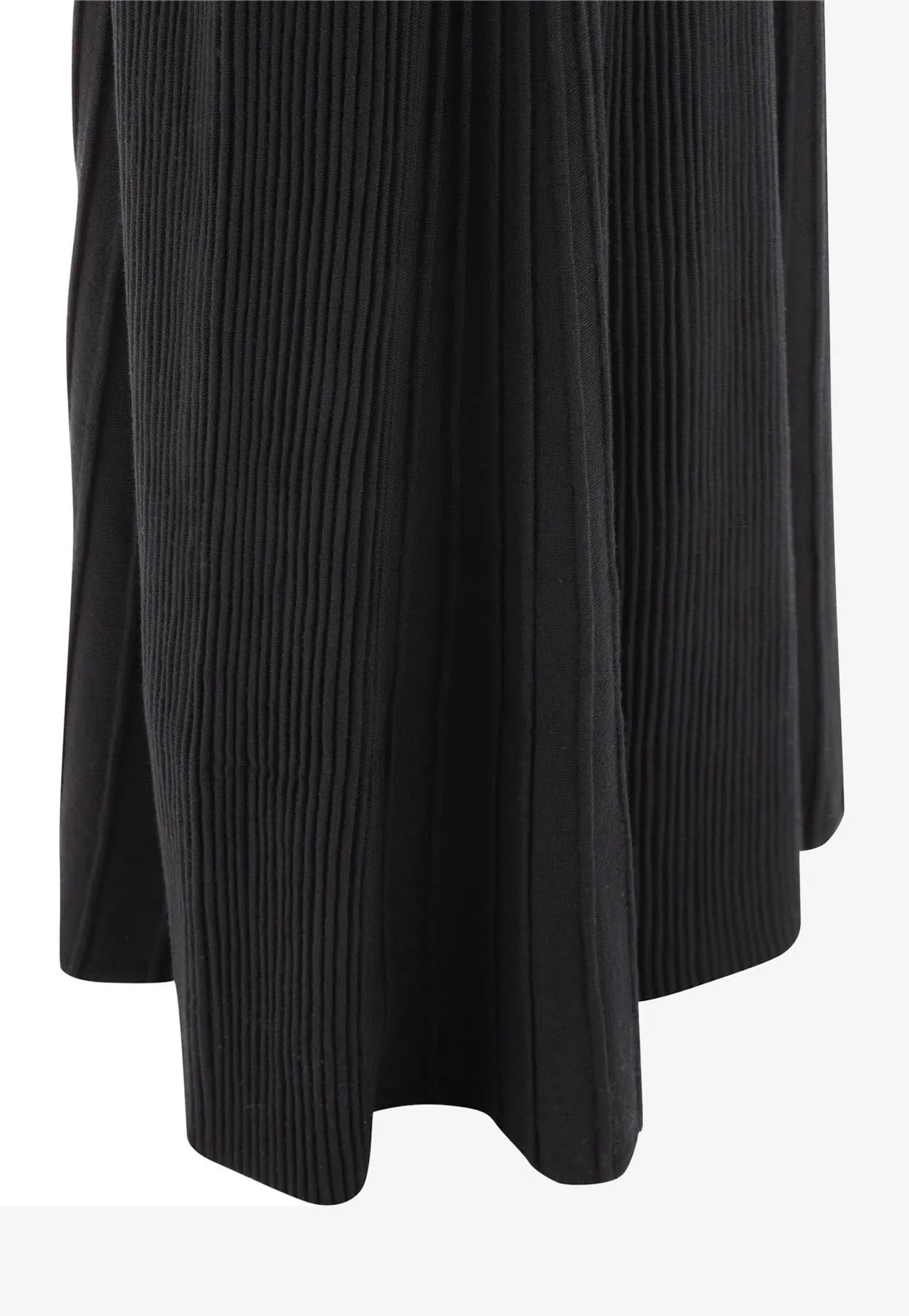 Cut-Out Wool Midi Dress