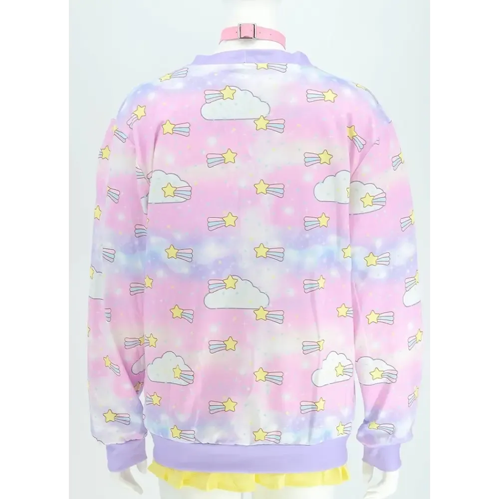 Cute Shooting Star Cardigan Sweater for Y2K Style Lovers