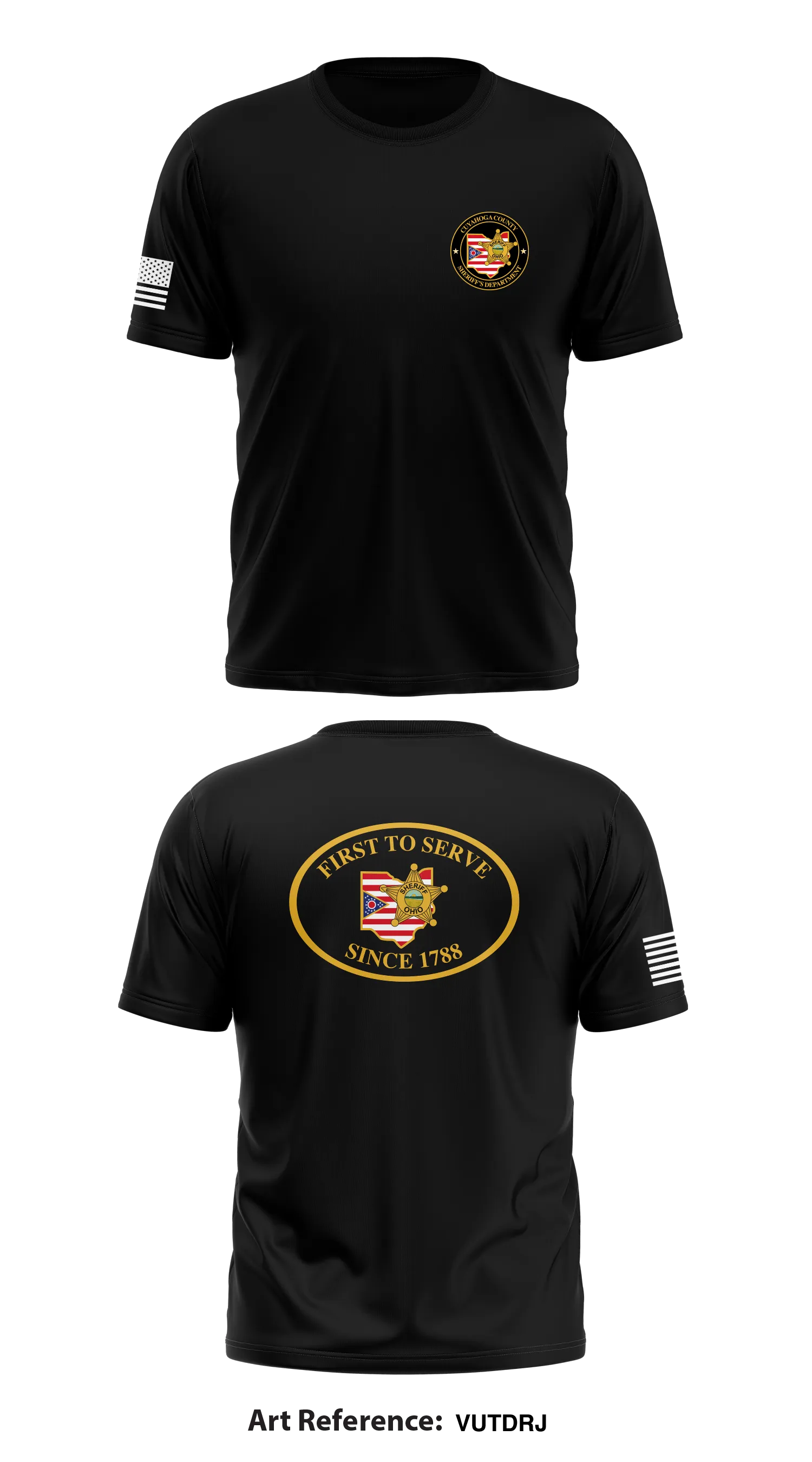 Cuyahoga County Sheriffs Dept.  Store 1 Core Men's SS Performance Tee - vuTDrJ
