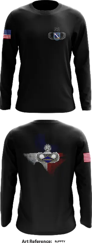 D Co 1-143 INF (A) Core Men's LS Performance Tee - bjFptY