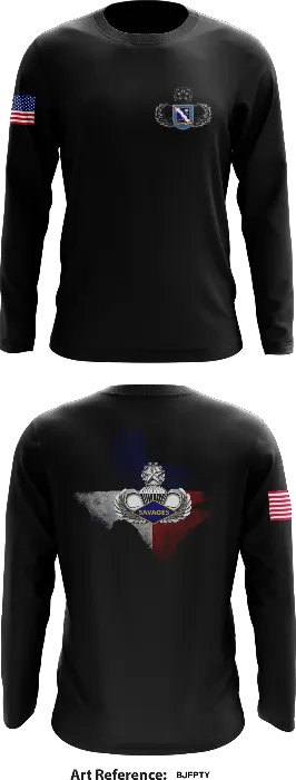 D Co 1-143 INF (A) Core Men's LS Performance Tee - bjFptY