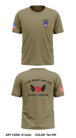 D FSC TROOP 1/40th CAV Core Men's SS Performance Tee - ETJ2A4