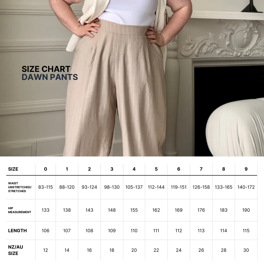 Dawn Beige Wide Leg Pants
