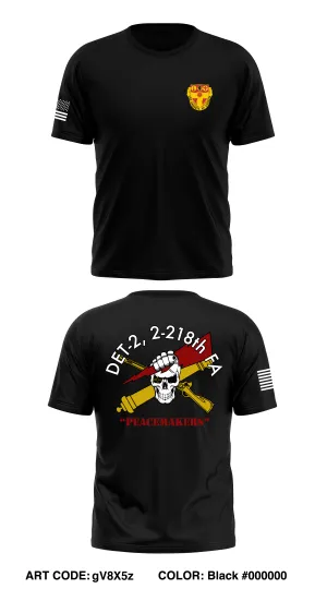 DET-2, HHB, 2 BN, 218th FA Core Men's SS Performance Tee - gV8X5z