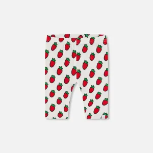 Deux Par Deux Organic Jersey Leggings - Pop Strawberry