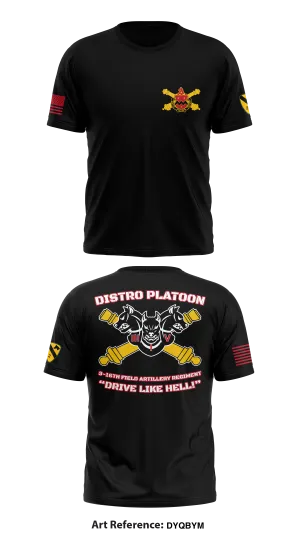 Distro Platoon, F FSC, 3-16th FAR, 2/1 CAV Store 1 Core Men's SS Performance Tee - dYqbYM
